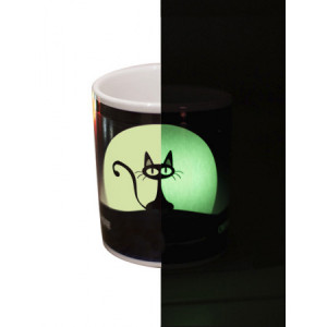 Pahar (cupă) Firefly cu un strat luminiscent cu imprimarea dvs